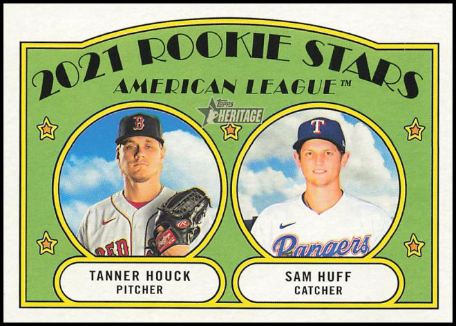 360 American League 2021 Rookie Stars (Tanner Houck Sam Huff) RS, RC